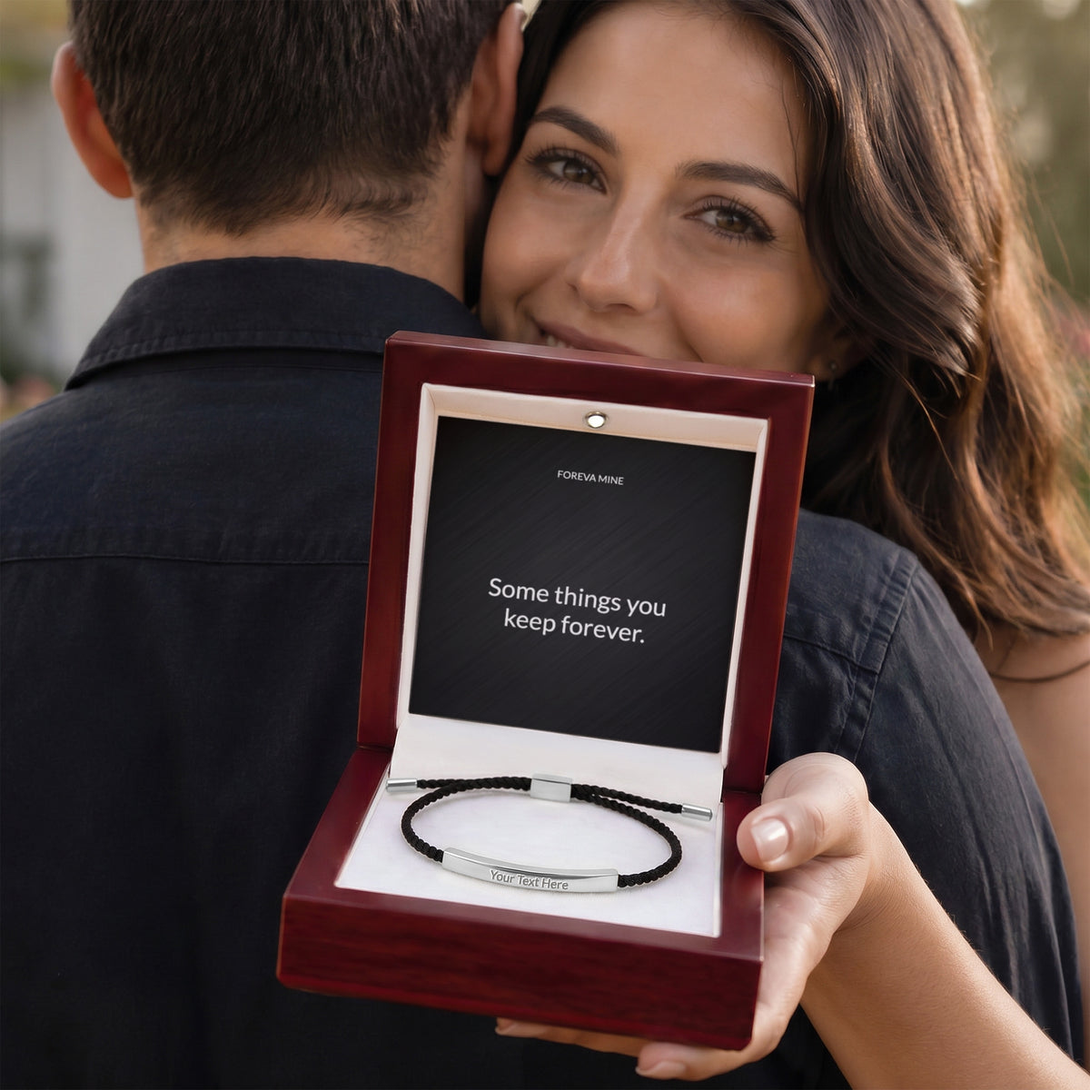 The Engraved Cord Bracelet