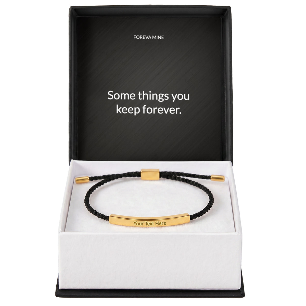The Engraved Cord Bracelet