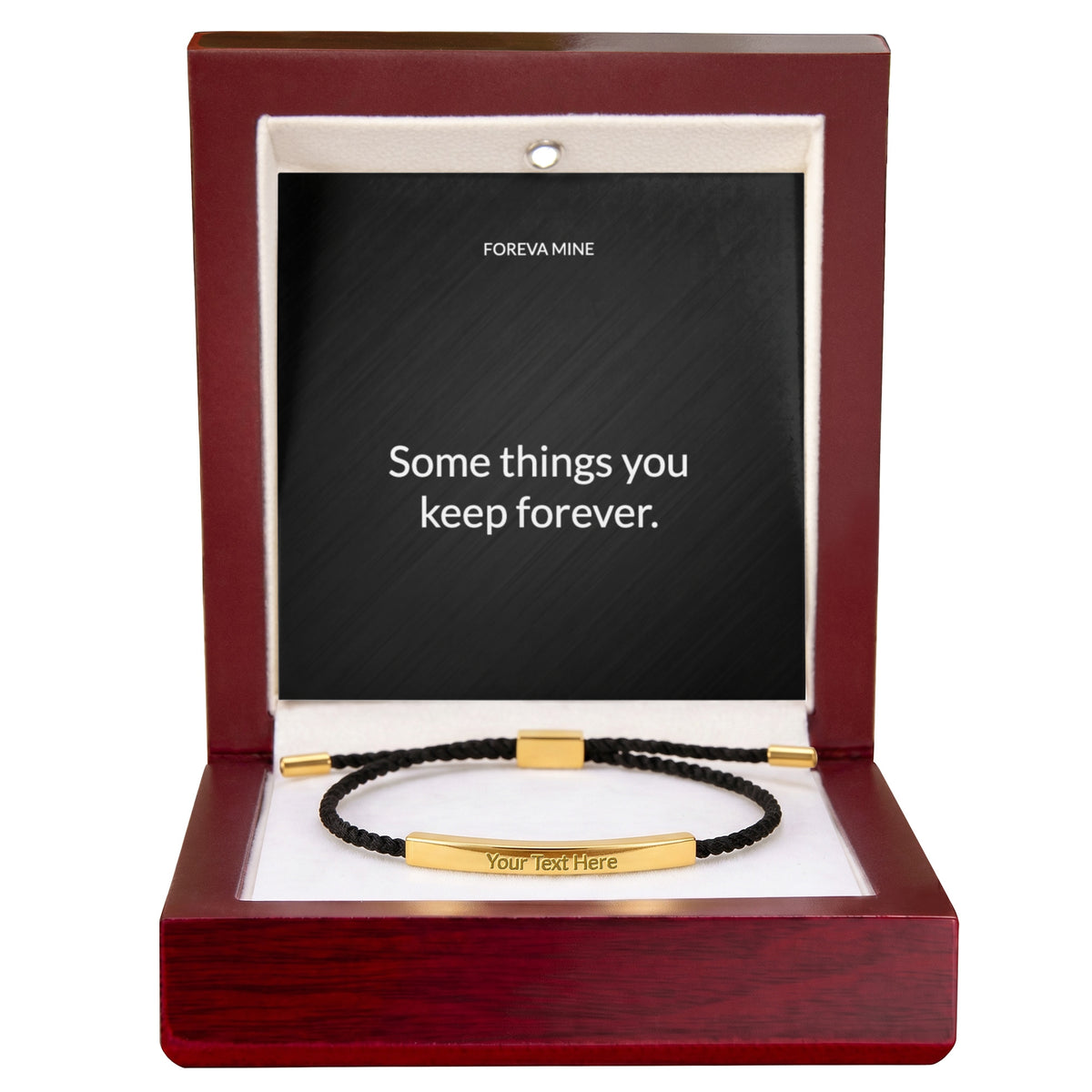 The Engraved Cord Bracelet