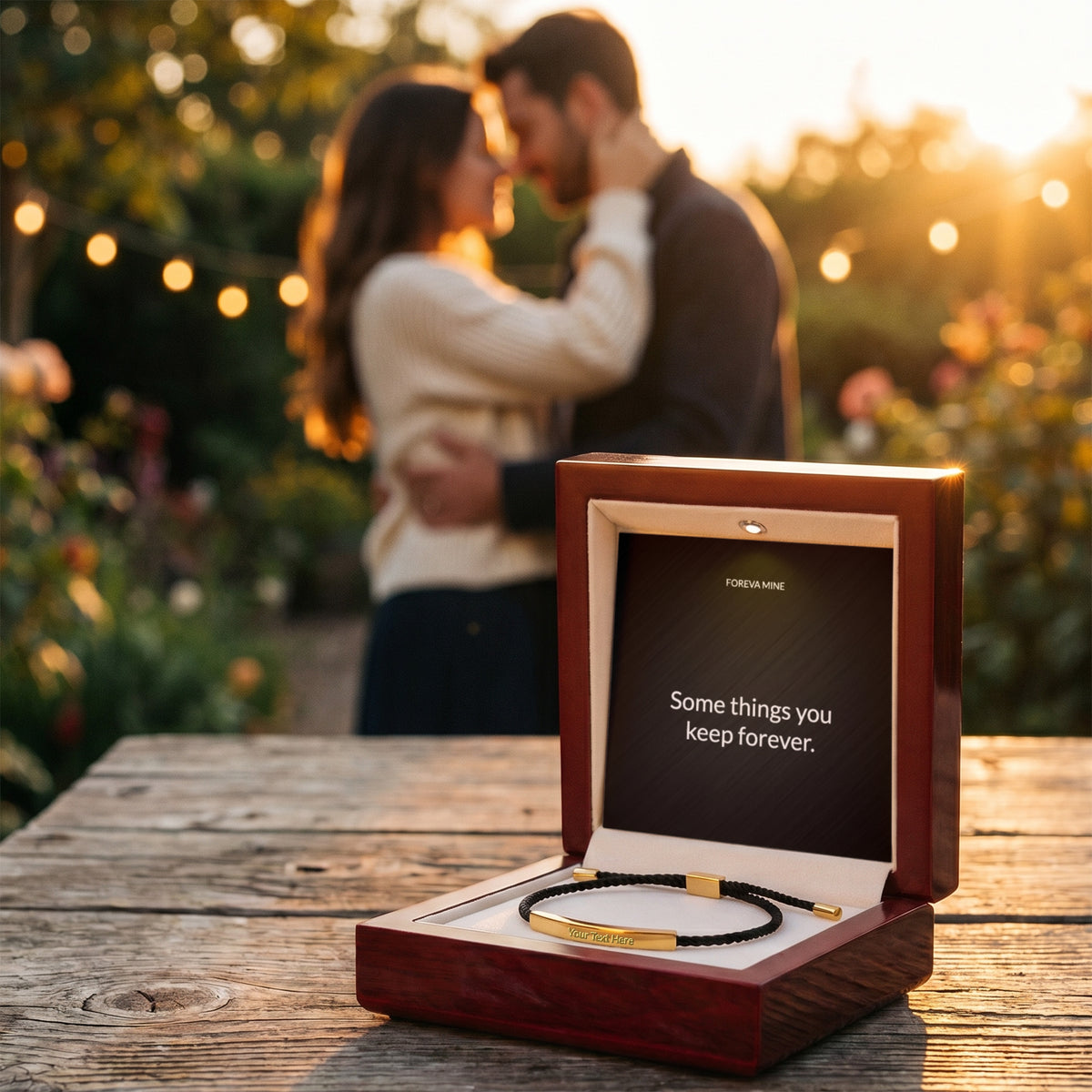 The Engraved Cord Bracelet